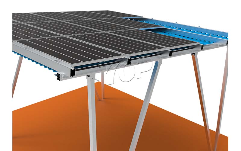 Solar carport installation