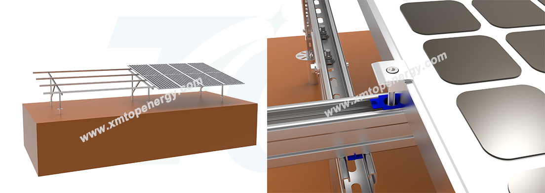 HDG solar ground mount