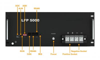 Rack per batterie al litio Lifepo4 da 48 V 50 Ah per sistema solare ibrido Off Grid
        