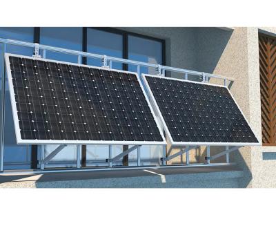 Balcony solar panel mount