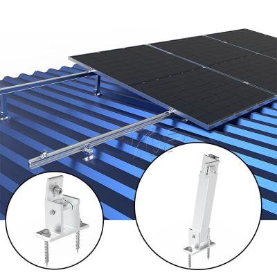 Seasonal tilt adjustment for solar panels